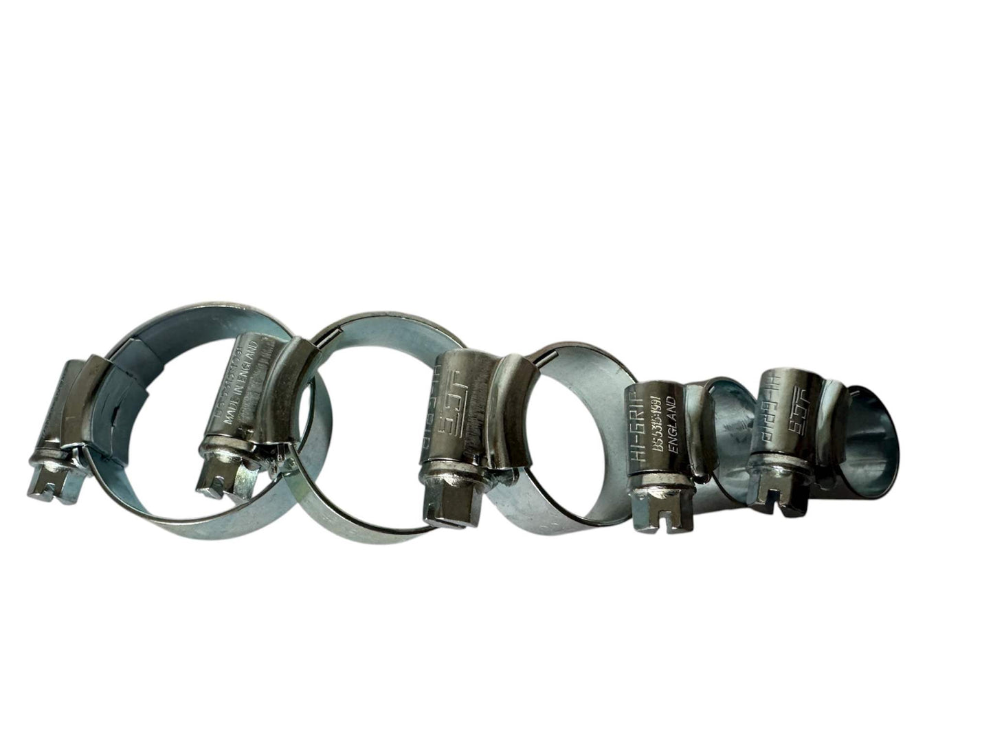 HI-GRIP Worm Drive Hose Clips (Zinc plated) Jubilee Clip (Pack of 10)