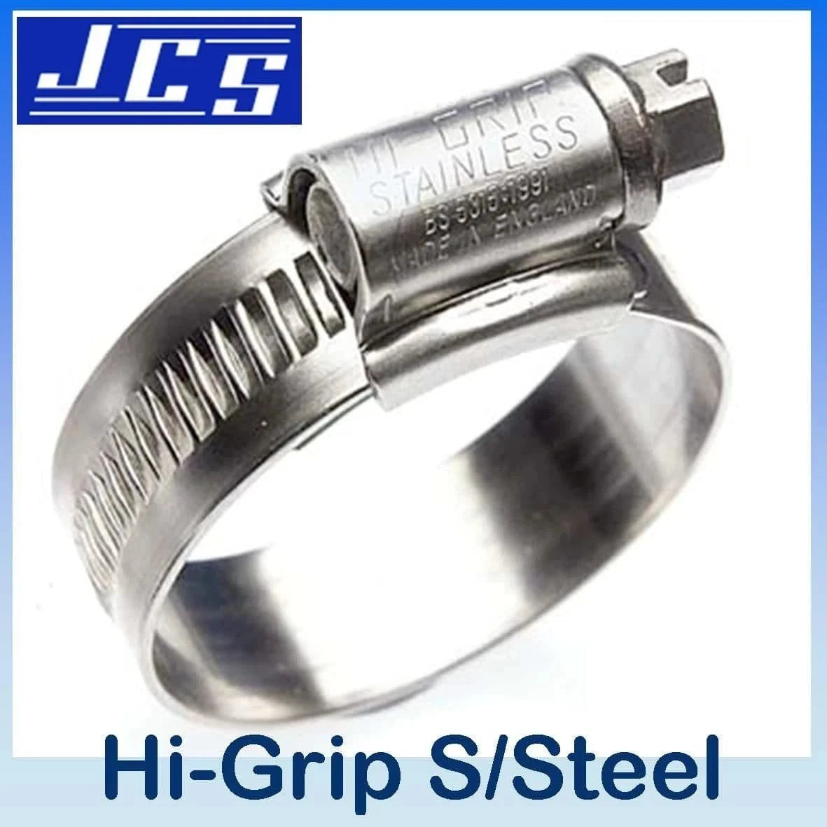 HI-GRIP Worm Drive Hose Clips (Zinc plated) Jubilee Clip (Pack of 10)