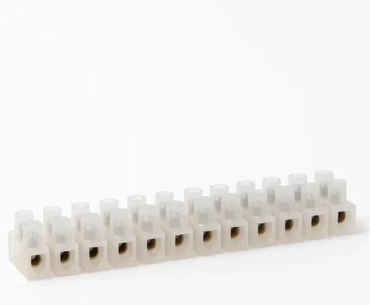 5 AMP 12 way Connector Strip, Terminal Block, Choc Bloc, various qty`s available
