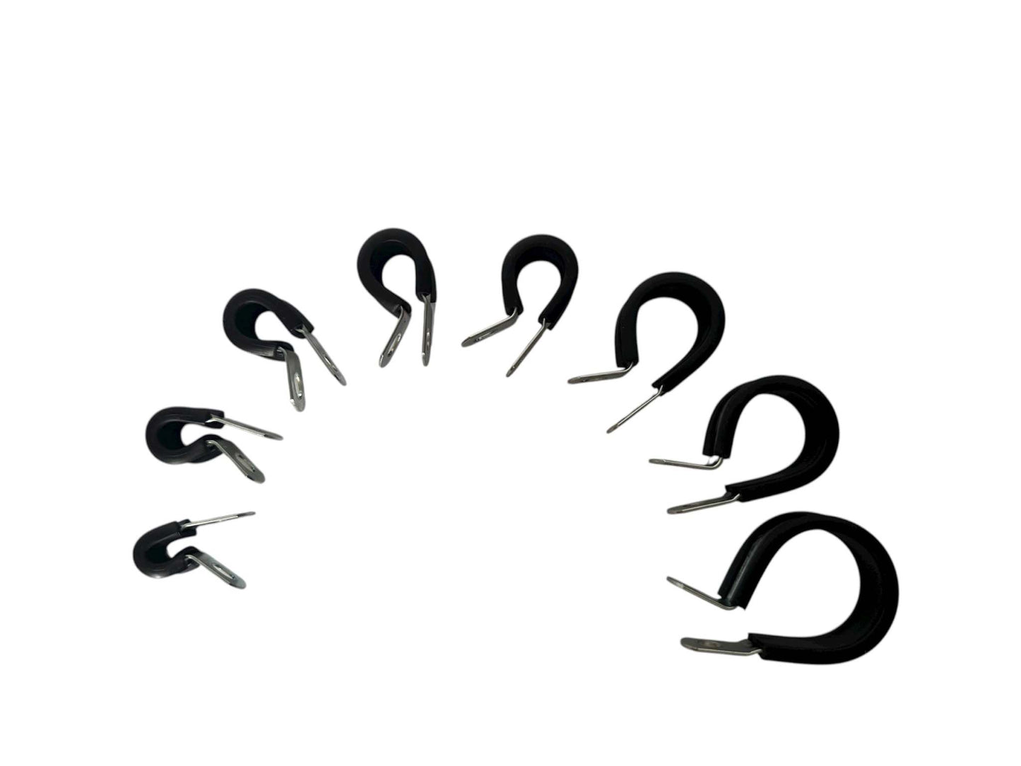 M6 P-Clip, Zinc Plated. Hi-Temp TPE160 Liner, PCZH Range (Pack of 5)