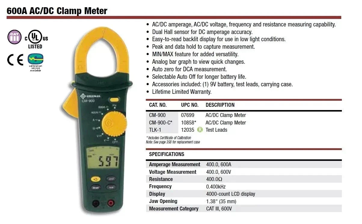Greenlee CM-900