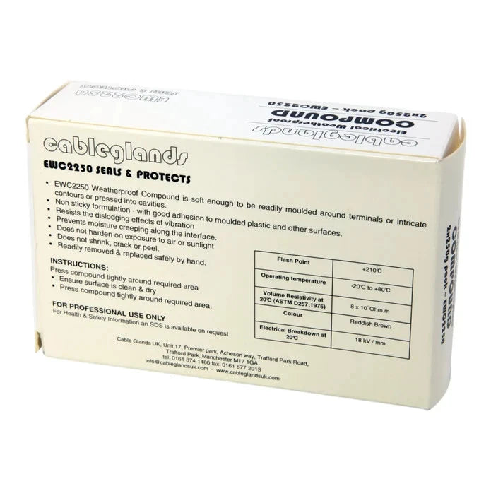 R391 ELECTRICAL WEATHERPROOF COMPOUND 2 x 250g - EWC2250 SEALS & PROTECTS