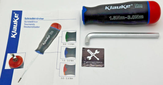 KLAUKE KLE3883013 TORQUE SCREWDRIVER HANDLE 1.5-30Nm (Handle + Allen key)