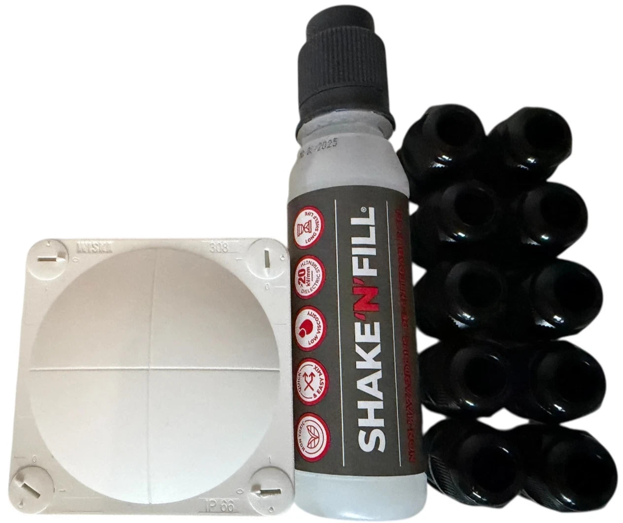 JUNCTION BOX SEALING KIT, WISKA 308 BOX, DOME TOP GLANDS, RE-ENTERABLE GEL