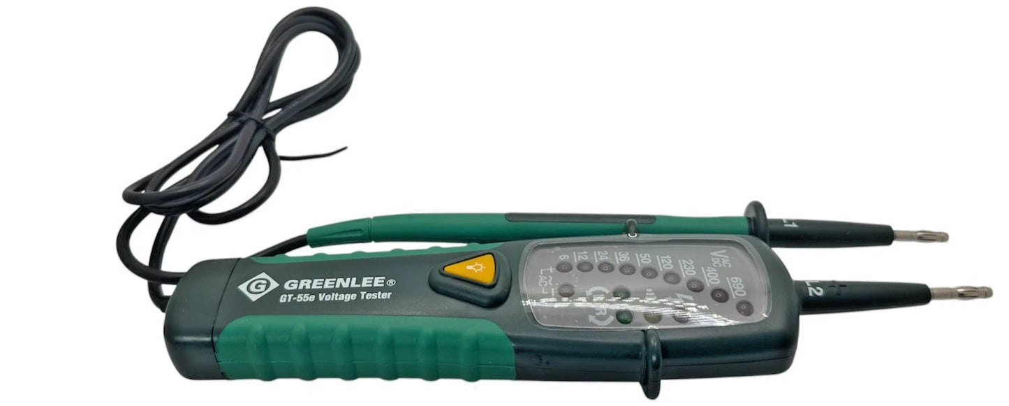 GREENLEE GT-55E 52021955 VOLTAGE & CONTINUITY TESTER. BIPOLAR METER READER