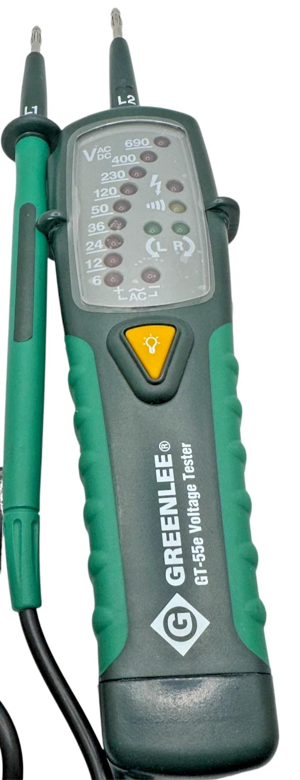 GREENLEE GT-55E 52021955 VOLTAGE & CONTINUITY TESTER. BIPOLAR METER READER