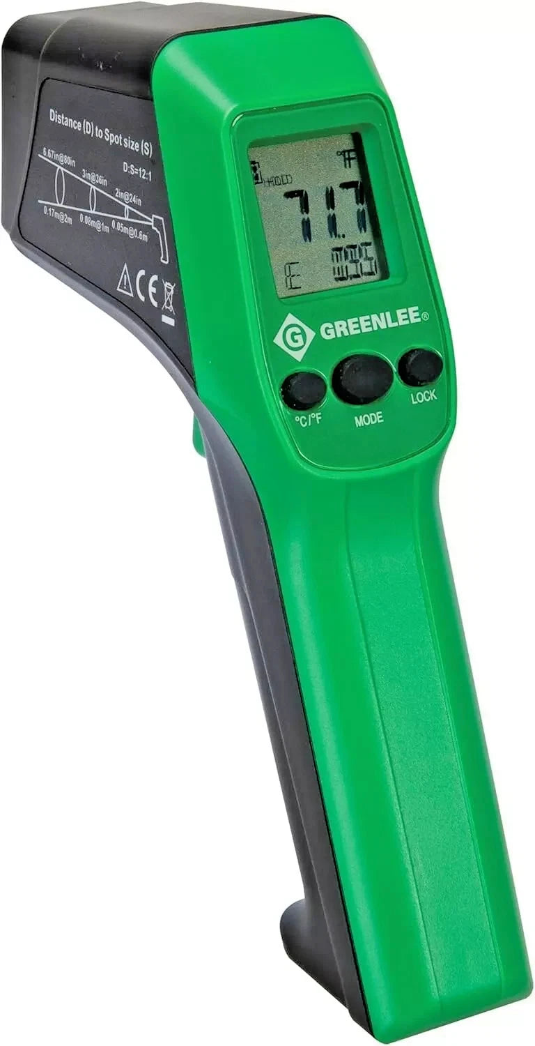 Infrared Thermometer, Laser gun, TG-1000, Greenlee, Temp range -60°c - +550°c