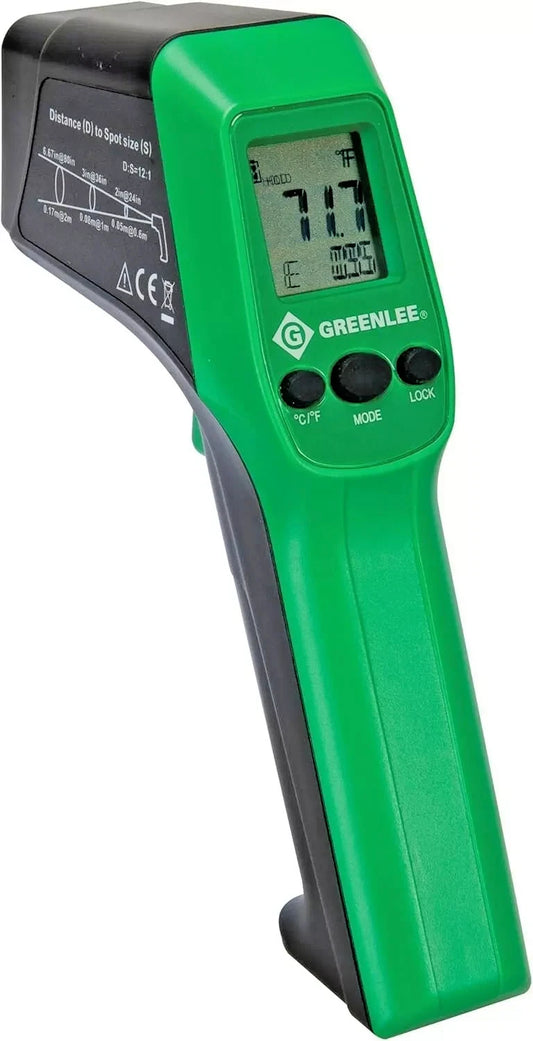 Infrared Thermometer, Laser gun, TG-1000, Greenlee, Temp range -60°c - +550°c
