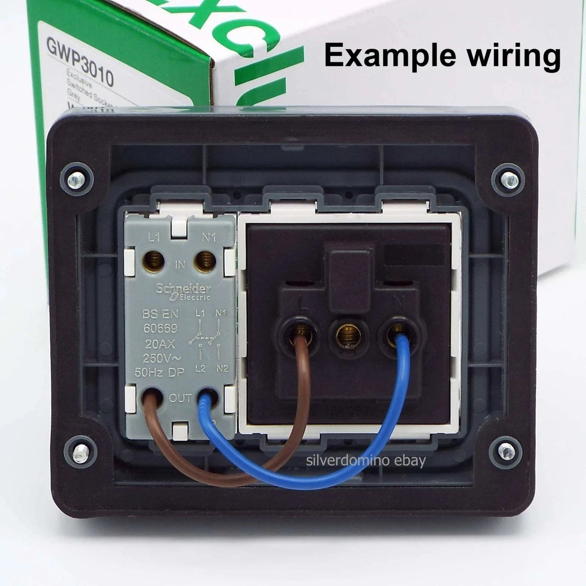 Weatherproof Outdoor Socket 1 Gang IP55 13AMP- Schnieder AX White GWP3010