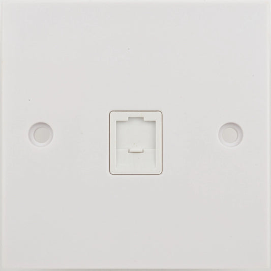 Data Socket - Socket Exclusive Single Cat5e RJ45 - Schnieder AX White GTELRJ45