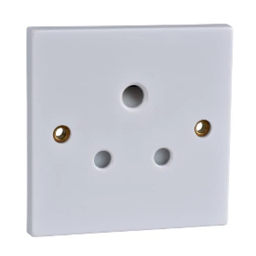 15amp 1 Gang round pin - Socket Exclusive - Schnieder AX White GSKT15A1G